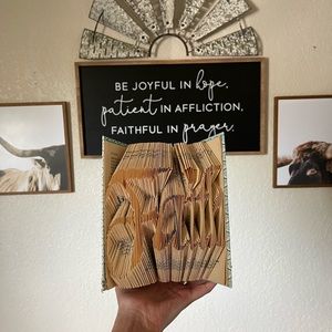 Book folding decor